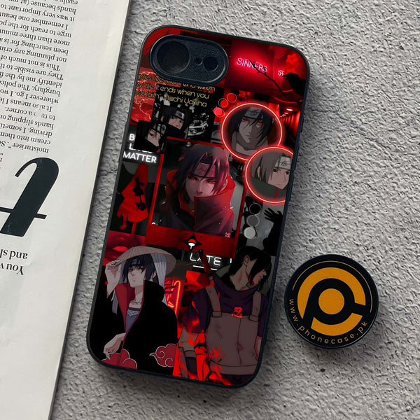 iPhone 16e - Itachi Aesthetic - Premium Metal  Printed soft Bumper shock Proof Case