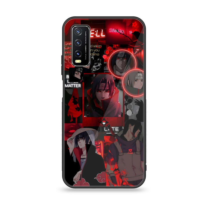 Vivo Y20s - Itachi Aesthetic - Premium Printed Glass soft Bumper shock Proof Case