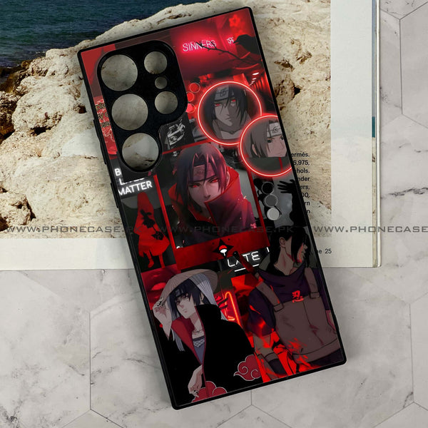 Samsung Galaxy S24 Ultra - Itachi Aesthetic - Premium Metal Printed soft Bumper shock Proof Case