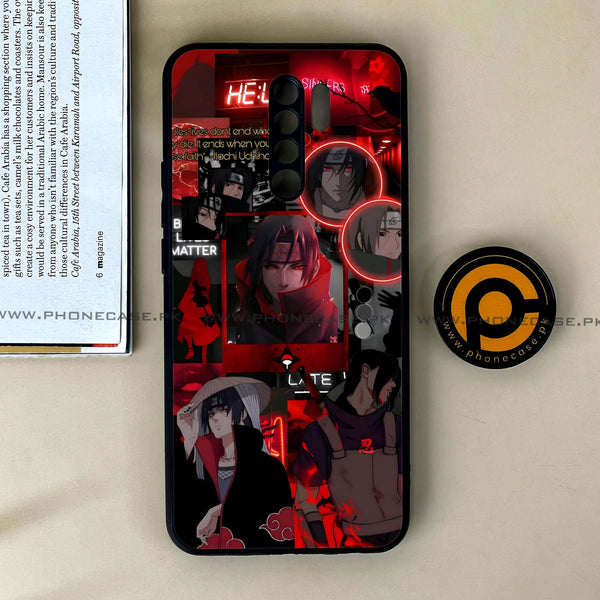 Xiaomi Redmi 9 - Itachi Aesthetic - Premium Printed Glass soft Bumper Shock Proof Case