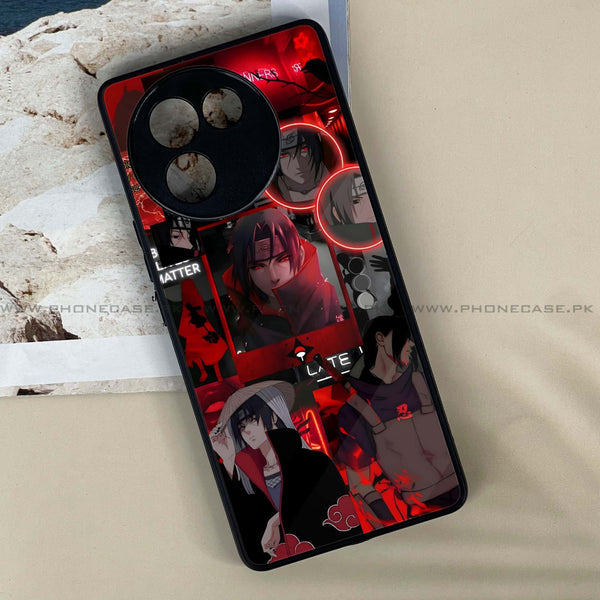 Vivo V30E - Itachi Aesthetic -  Premium Printed Metal soft Bumper shock Proof Case