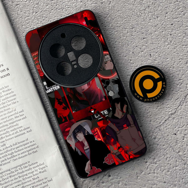 Vivo X200 Pro - Itachi Aesthetic - Premium Metal  Printed soft Bumper shock Proof Case