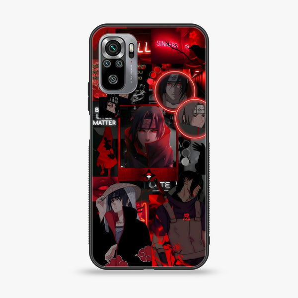 Xiaomi Redmi Note 10S -  Itachi Aesthetic - Premium Printed Glass soft Bumper shock Proof Case