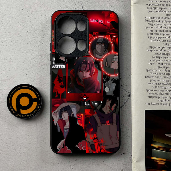 Oppo Reno 13 Pro - Itachi Aesthetic  - Premium Metal Printed Soft Bumper Shockproof Case