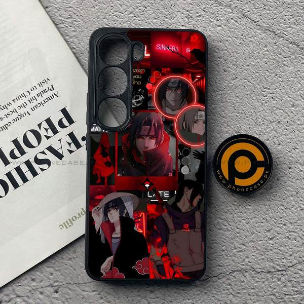 Vivo V40 Lite (IDN) - Itachi Aesthetic - Premium Metal Printed soft Bumper Shock Proof Case