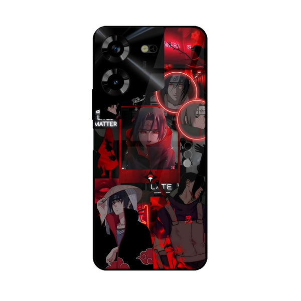 Tecno Pova 5 Pro - Itachi Aesthetic -  Premium Printed Metal soft Bumper shock Proof Case CS-32040