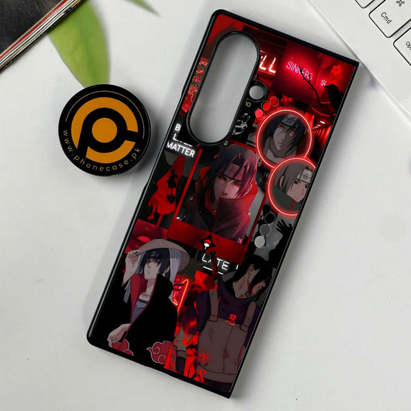 Samsung Galaxy Z Fold 7 - Itachi Aesthetic -  Premium Metal Printed soft Bumper shock Proof Case