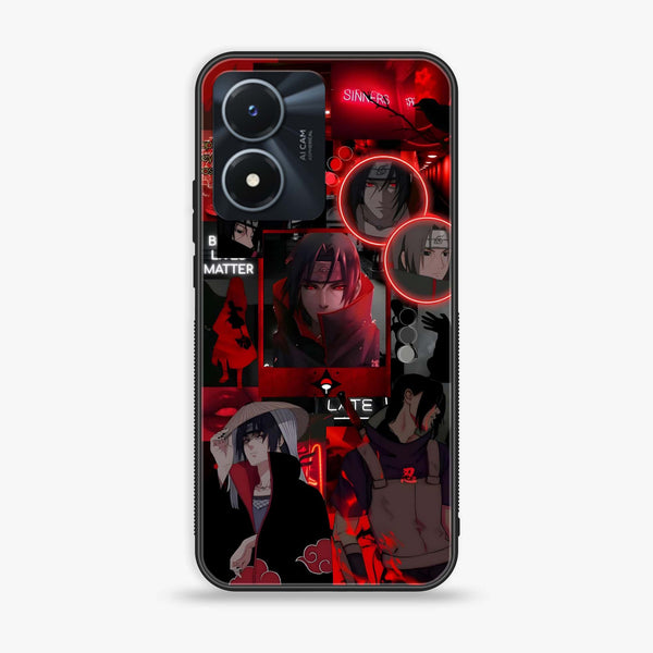 Vivo Y02s - Itachi Aesthetic -  Premium Printed Metal soft Bumper shock Proof Case