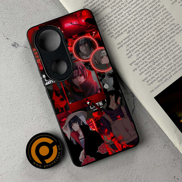 Vivo V50 - Itachi Aesthetic - Premium Metal Printed Soft Bumper Shockproof Case