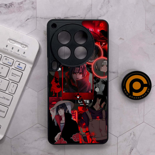 Tecno Camon 30 Premier - Itachi Aesthetic - Premium Metal Printed soft Bumper shock Proof Case