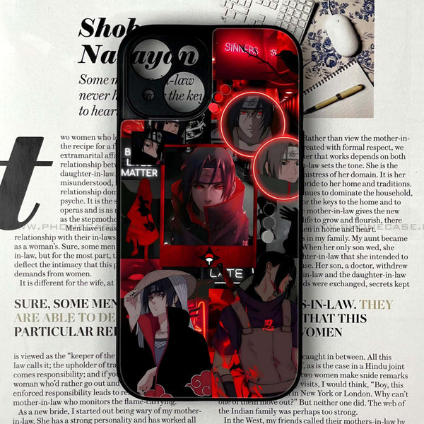 iPhone 14 - Itachi Aesthetic - Premium Printed Glass soft Bumper shock Proof Case