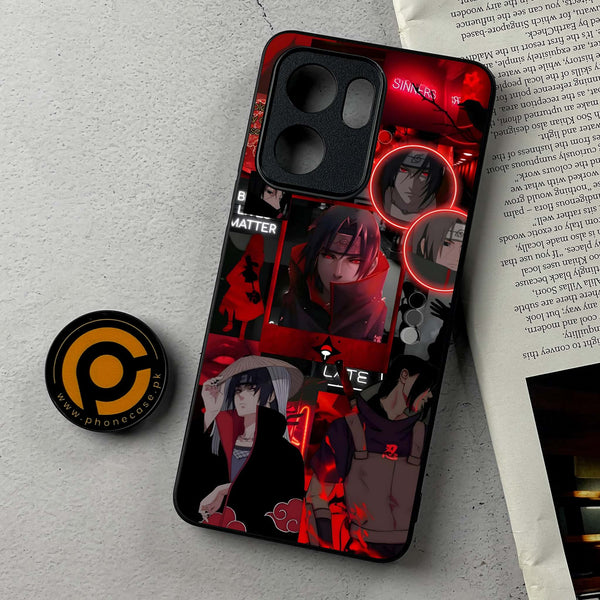 Oppo A5x -  Itachi Aesthetic - Premium Metal Printed Soft Bumper Shockproof Case