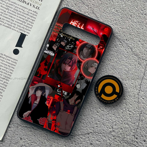 Samsung Galaxy S10 5G - Itachi Aesthetic - Premium Printed Glass soft Bumper Shock Proof Case