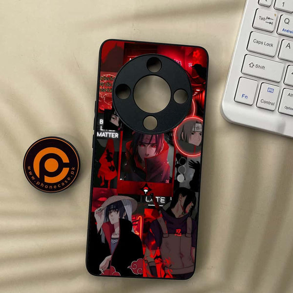 Honor x9b 5G - Itachi Aesthetic - Premium Metal Printed soft Bumper shock Proof Case