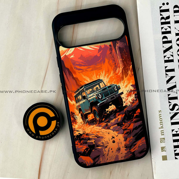 Google Pixel 9 Pro XL - Jeep Offroad - Premium Printed Glass soft Bumper shock Proof Case