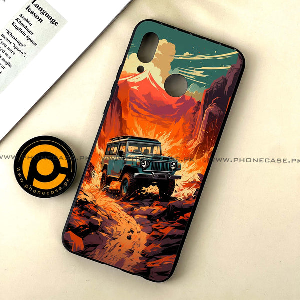 Huawei Nova 3 - Jeep Offroad - Premium Printed Glass soft Bumper Shock Proof Case