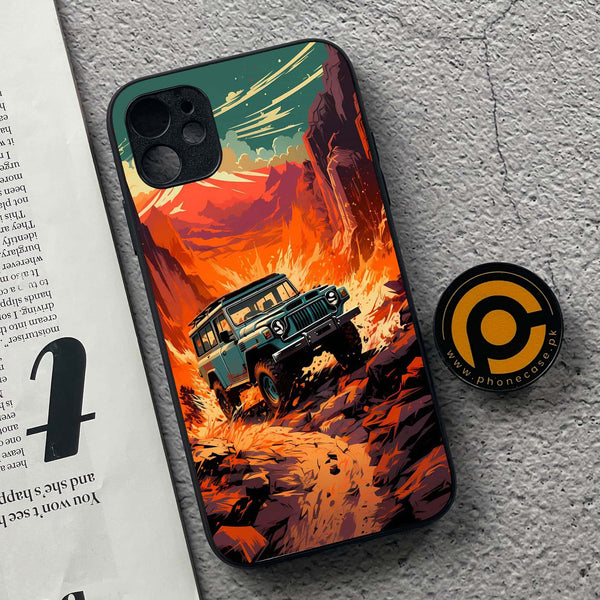 iPhone 11 - Jeep Offroad - Premium Printed Glass soft Bumper shock Proof Case