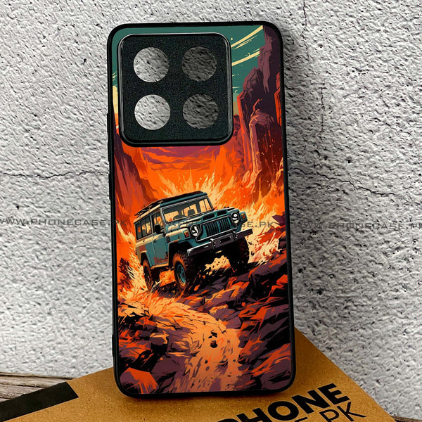 Xiaomi 14T - Jeep Offroad - Premium Printed Glass soft Bumper shock Proof Case