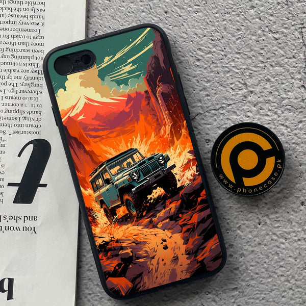 iPhone 7/8 - Jeep Offroad - Premium Metal  Printed soft Bumper shock Proof Case