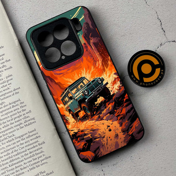 Xiaomi 15 -Jeep Offroad - Premium Metal Printed soft Bumper shock Proof Case