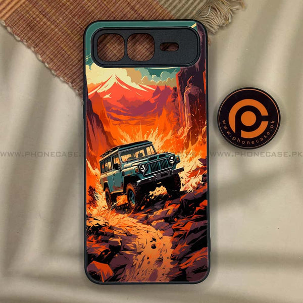 Infinix Smart 10 Plus - Jeep Offroad - Premium Metal Printed soft Bumper shock Proof Case