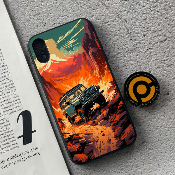 iPhone XR - Jeep Offroad - Premium Metal Printed soft Bumper shock Proof Case