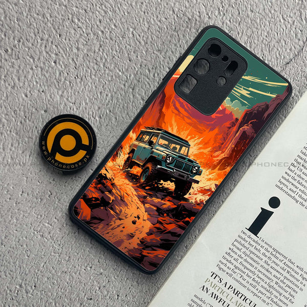 Samsung Galaxy S20 Ultra - Jeep Offroad - Premium Metal  Printed soft Bumper shock Proof Case