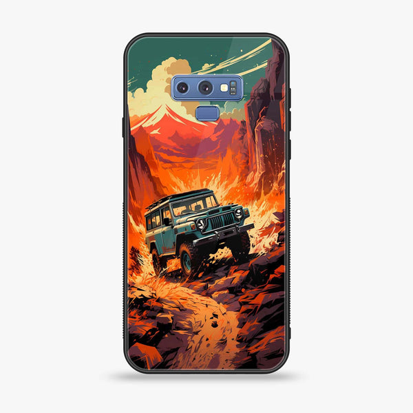 Samsung Galaxy Note 9 -  Jeep Offroad - Premium Printed Glass soft Bumper Shock Proof Case   CS-28618