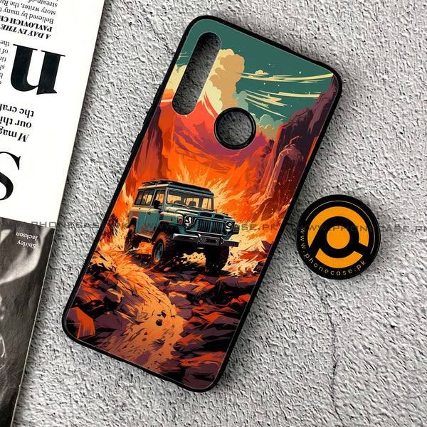 Huawei Y9 Prime (2019) - Jeep Offroad - Premium Printed Glass soft Bumper Shock Proof Case