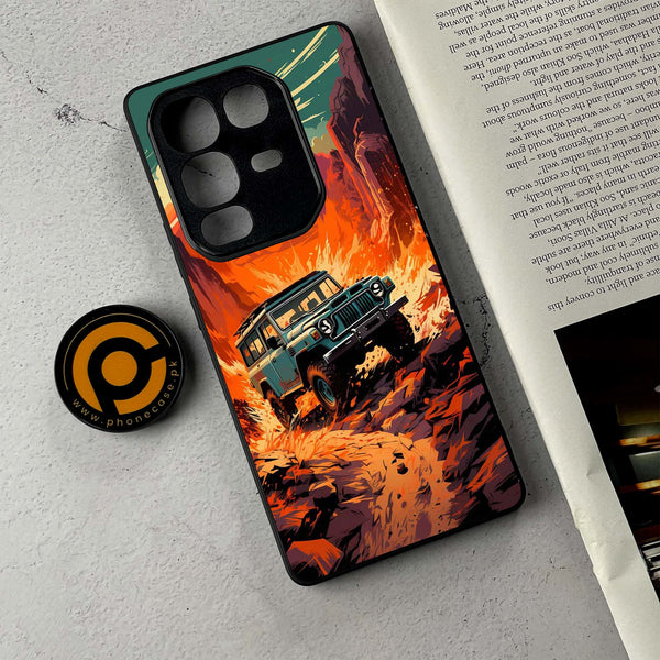 Infinix Note 50 Pro Plus - Jeep Offroad - Premium Metal Printed Soft Bumper Shockproof Case