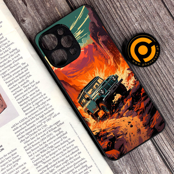 Xiaomi Redmi 12 - Jeep Offroad - Premium Printed Glass soft Bumper Shock Proof Case