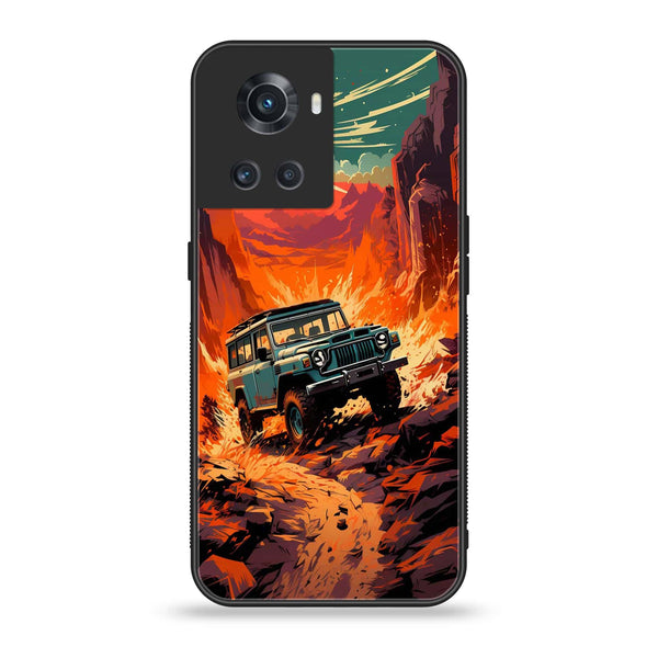 ONEPLUS ACE 5G - Jeep Offroad -  Premium Printed Metal soft Bumper shock Proof Case