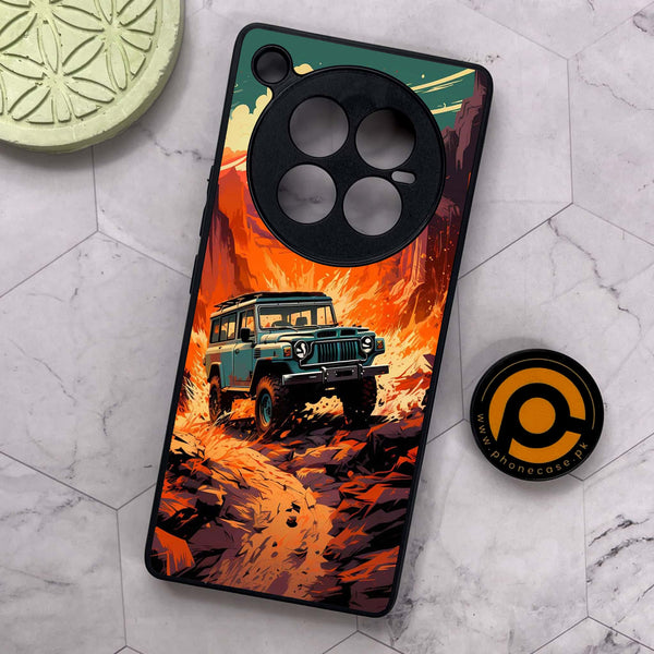 Infinix Zero 40 5G - Jeep Offroad - Premium Metal Printed soft Bumper shock Proof Case