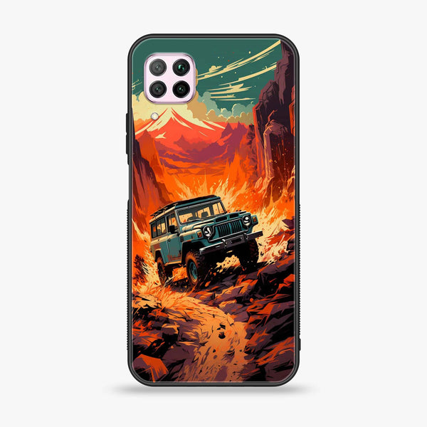 Huawei Nova 7i - Jeep Offroad - Premium Printed Glass soft Bumper shock Proof Case