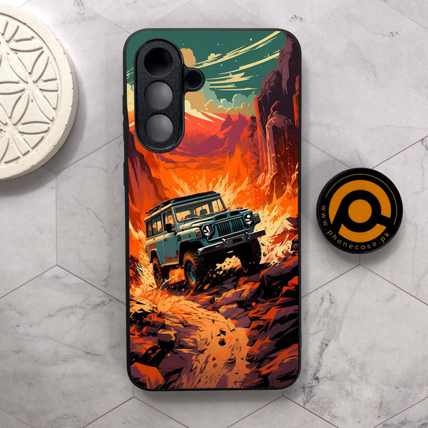 Samsung Galaxy A26 5G - Jeep Offroad - Premium Metal Printed soft Bumper shock Proof Case