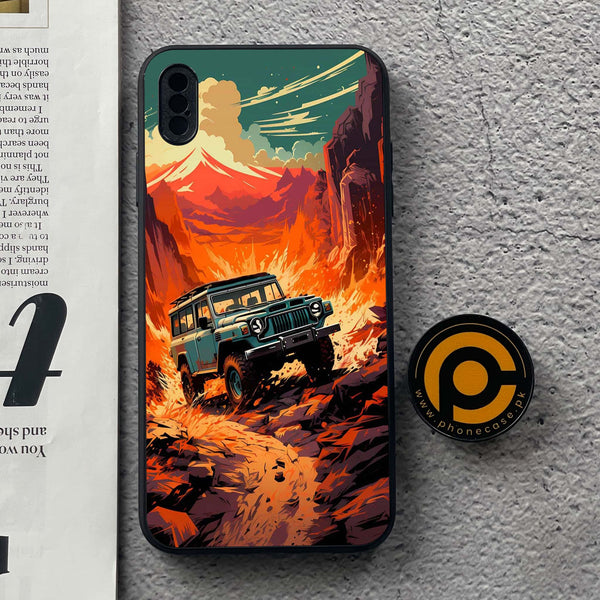 iPhone XS Max - Jeep Offroad - Premium Metal Printed soft Bumper shock Proof Case