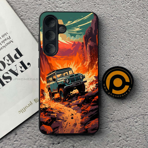 Samsung Galaxy S25 FE - Jeep Offroad - Premium Metal Printed soft Bumper shock Proof Case