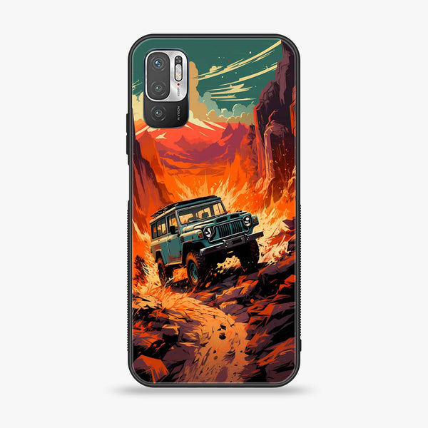 Xiaomi Redmi Note 10 5G - Jeep Offroad - Premium Printed Glass soft Bumper shock Proof Case