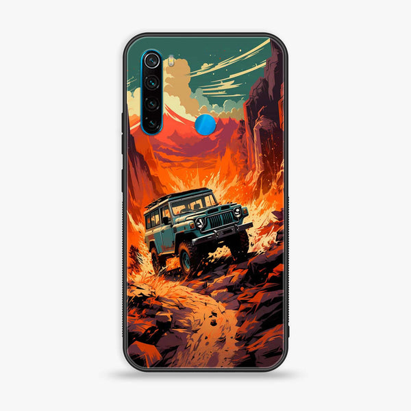 Xiaomi Redmi Note 8 - Jeep Offroad - Premium Printed Glass soft Bumper Shock Proof Case