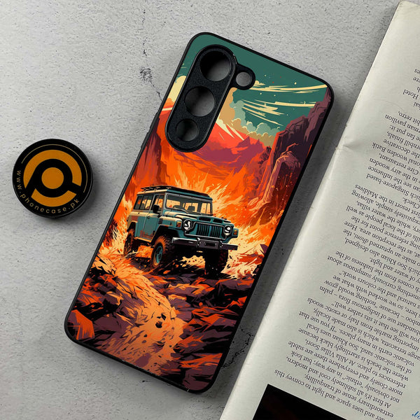 Vivo Y04 - Jeep Offroad  - Premium Metal Printed soft Bumper shock Proof Case