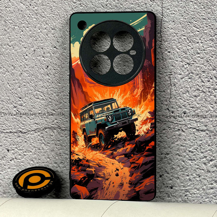 Infinix Zero 40  - Jeep Offroad - Premium Metal Printed soft Bumper shock Proof Case