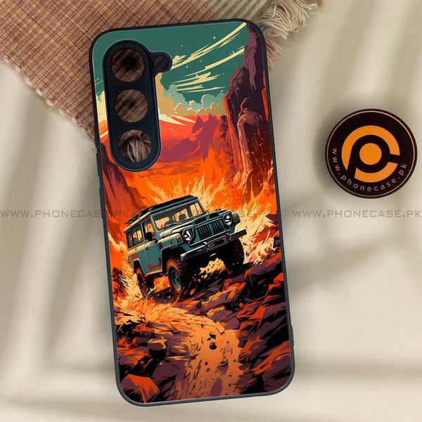 Tecno Spark 40 Pro - Jeep Offroad - Premium Metal Printed soft Bumper shock Proof Case