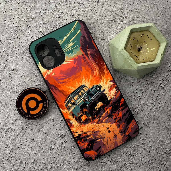 Nothing Phone 2 - Jeep Offroad - Premium Metal Printed soft Bumper shock Proof Case