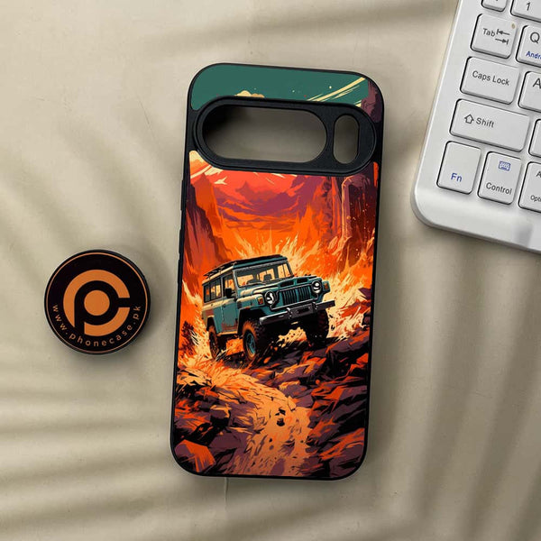Google Pixel 10 Pro  - Jeep Offroad - Premium Metal Printed soft Bumper Shock Proof Case
