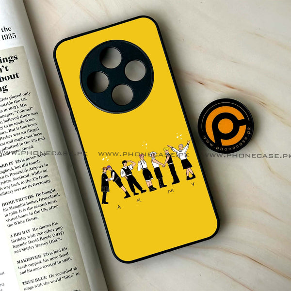 Oppo F27 Pro - K-POP Army Case Series - Premium Metal Printed soft Bumper Shock Proof Case