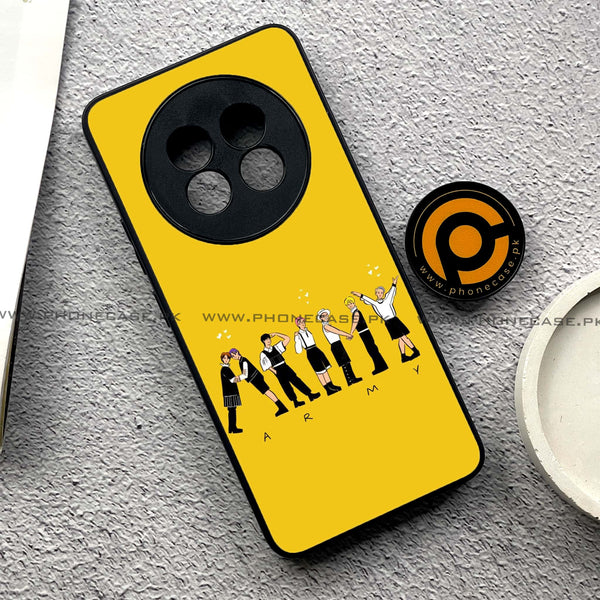Realme 13 Pro Plus -   K-POP ARMY CASE - Premium Printed Metal soft Bumper shock Proof Case