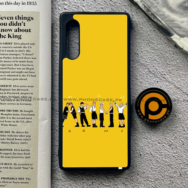 LG Velvet - K-POP ARMY CASE - Premium Printed Glass soft Bumper shock Proof Case