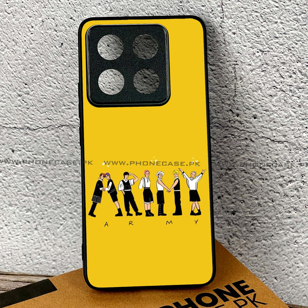 Xiaomi 14T Pro - K-POP ARMY CASE - Premium Printed Glass soft Bumper shock Proof Case