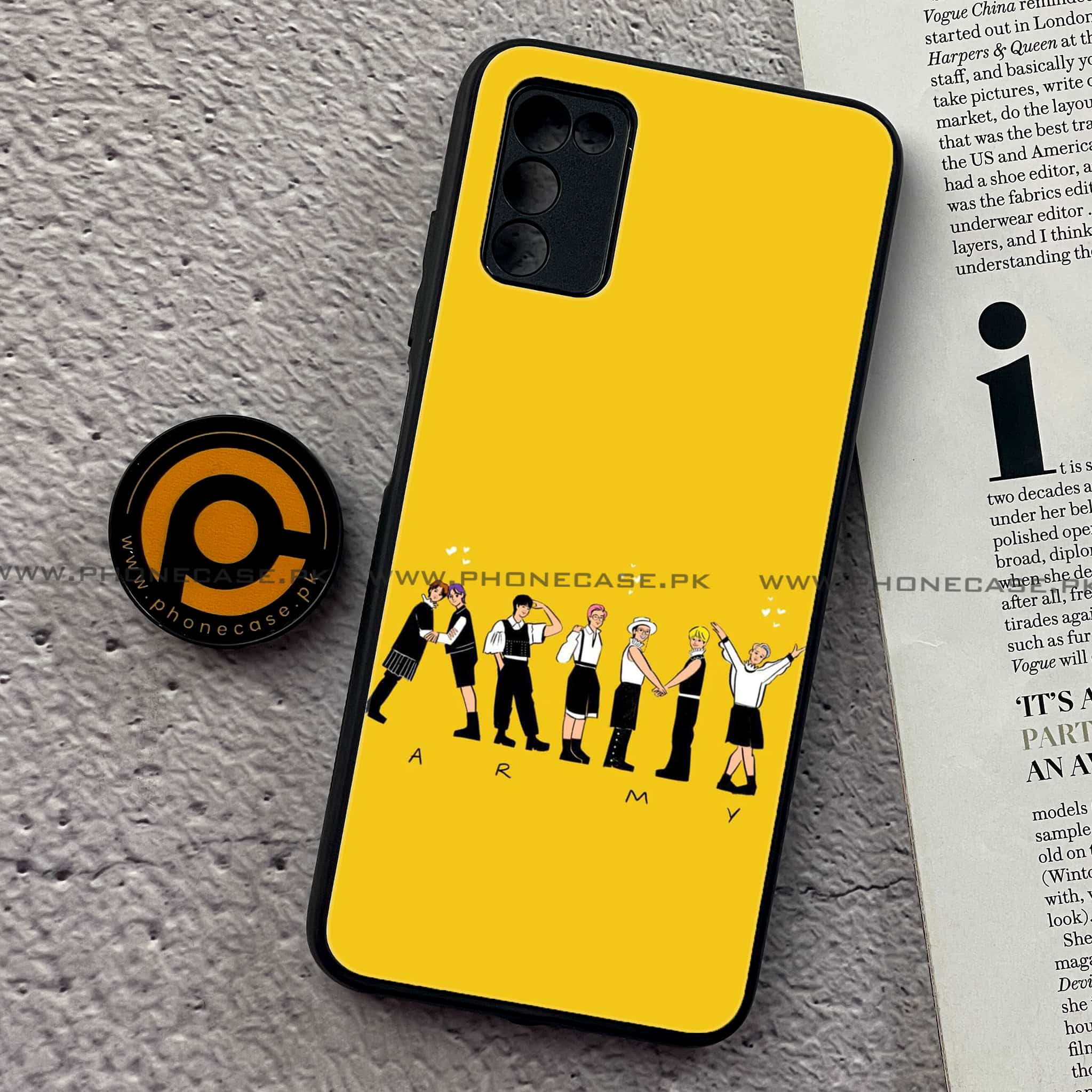 Samsung Galaxy A02s - K-POP Army Case Series - Premium Printed Metal soft Bumper shock Proof Case