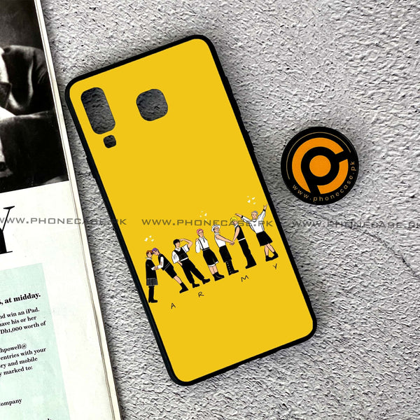 Samsung Galaxy A8 Star(A9 Star) - K-POP Army Case Series - Premium Printed Glass soft Bumper shock Proof Case